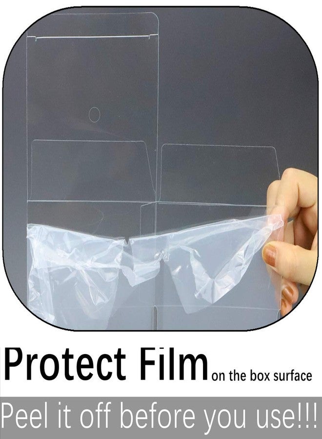 JOERSH 4x4x4 Inches Candy Apple Boxes with Hole and Paper Doilies Base 30 SETS Clear Caramel Apples Boxes for Treats | Food in Safe PET Plastic Box Fits Standard and Large Apple - Image 4